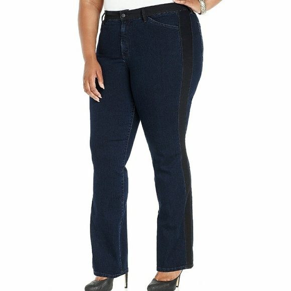 💟HP💟  NYDJ Meryl tuxedo stripe jeans - Picture 1 of 6